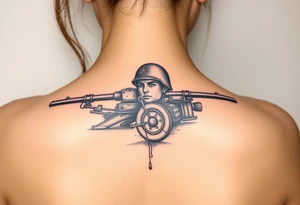 army service artillery tattoo idea