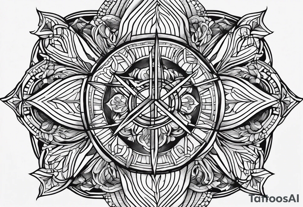 It should be a cross tattoo but it should contain a name that no one should come to know and the name is Gloria tattoo idea