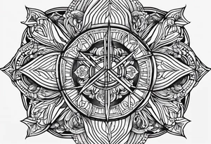 It should be a cross tattoo but it should contain a name that no one should come to know and the name is Gloria tattoo idea