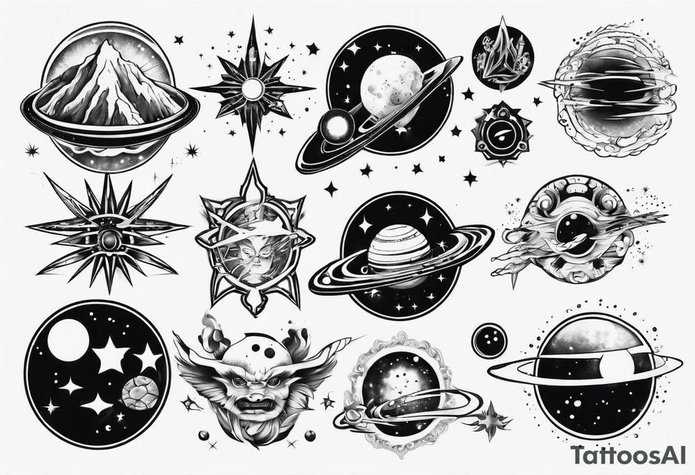 space tattoo idea