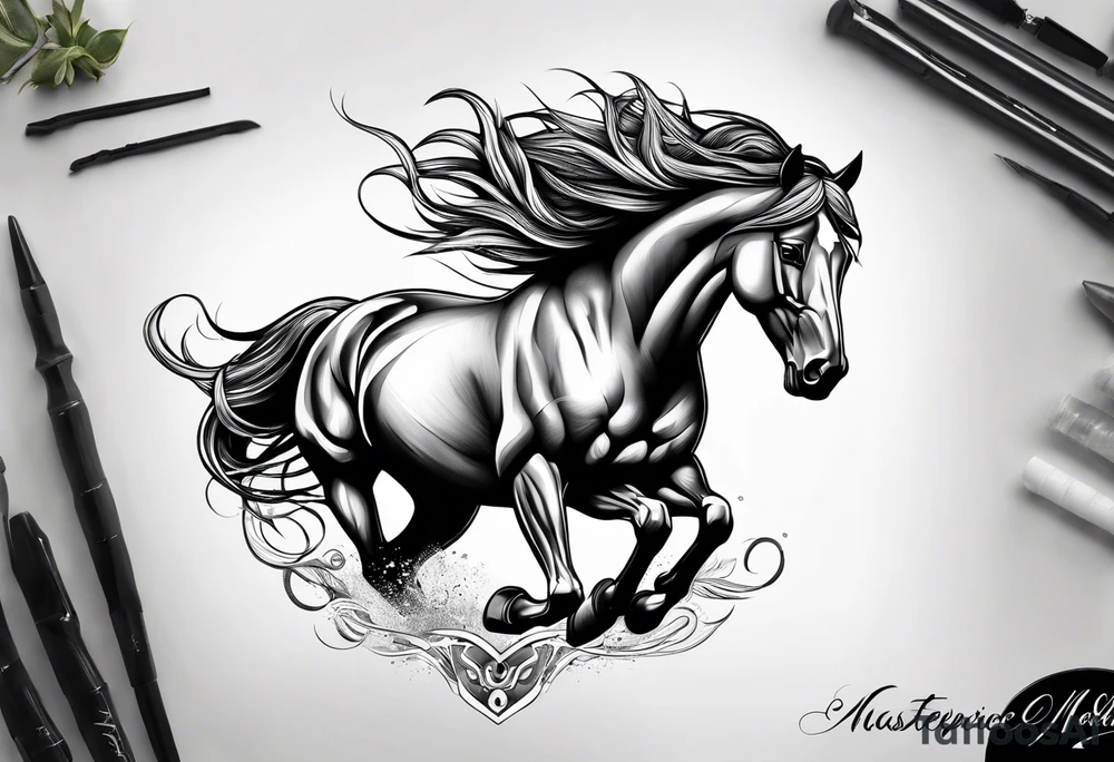 Mustang tattoo idea