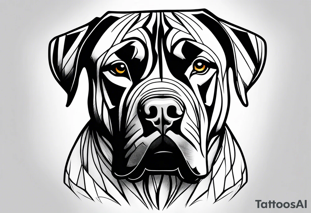 Presa canario tattoo idea