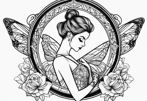 ballerina jewelry box tattoo idea