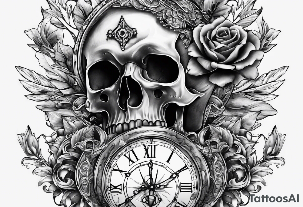 Memento Mori, With a time skip in the middle of it tattoo idea