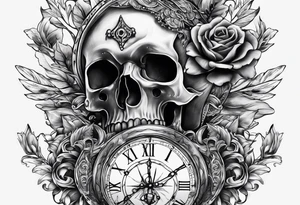 Memento Mori, With a time skip in the middle of it tattoo idea