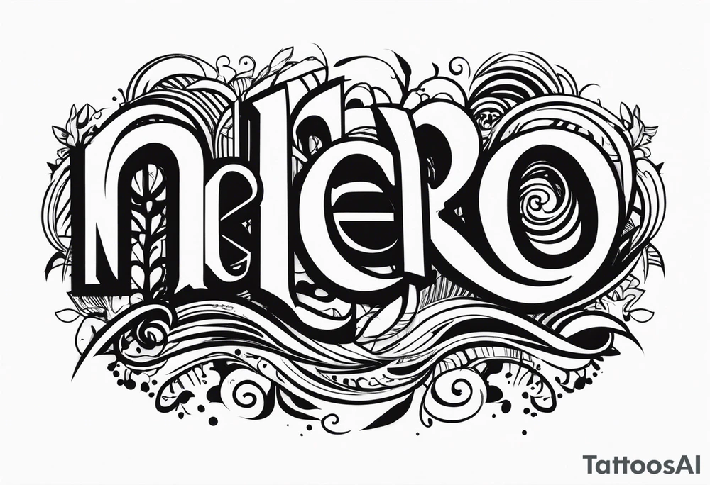 Word NERO tattoo idea