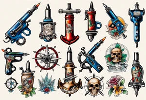 tattoo gun tattoo idea