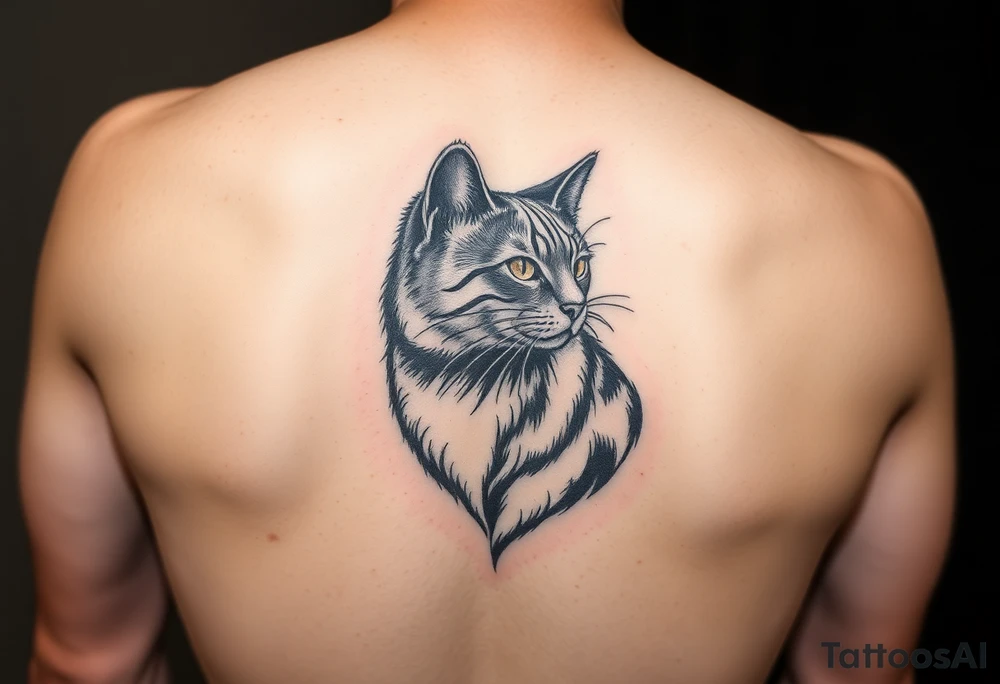 Black Cat tattoo idea