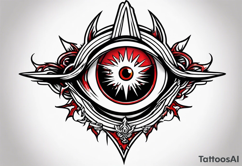 Hellsing bleeding eye logo tattoo tattoo idea