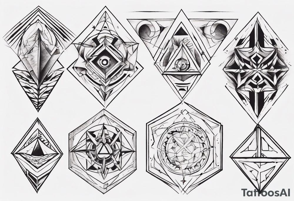 Geometrical tattoo idea