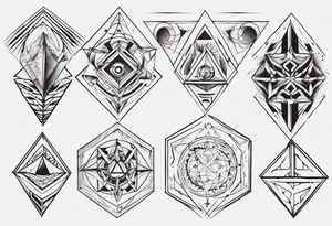 Geometrical tattoo idea