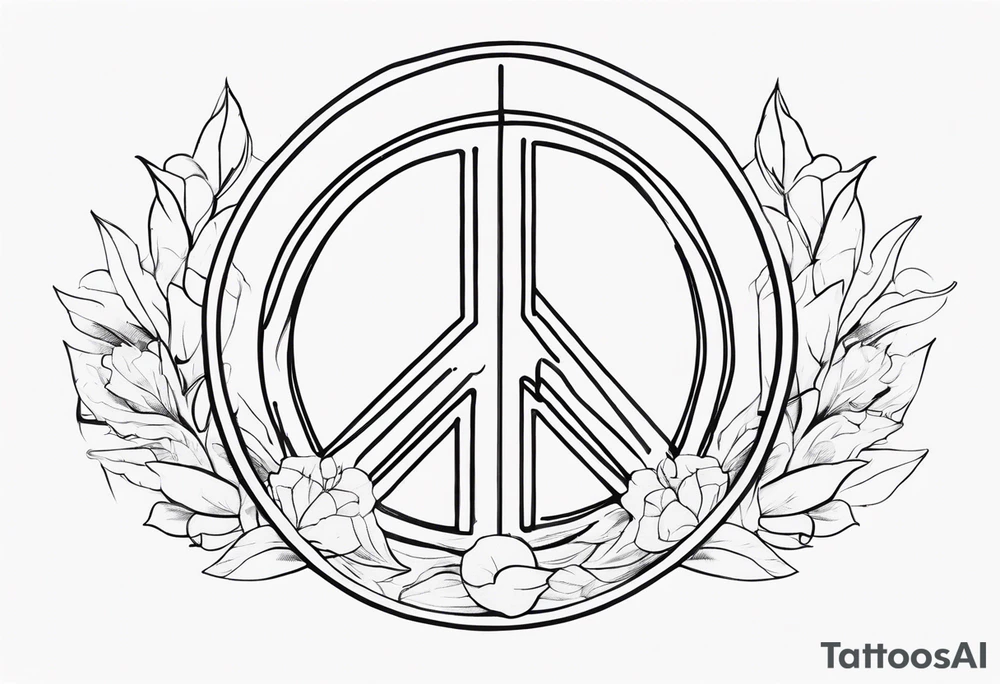 mindfulness peace tattoo idea