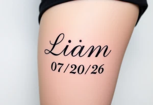Liam 
07/20/26

Fancier lettering tattoo idea