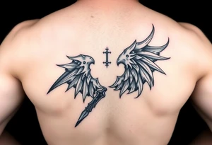 Goth and heavy metal sleeve tattoo idea