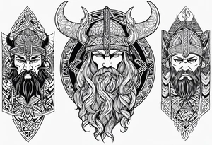 Viking full sleeve tattoo tattoo idea