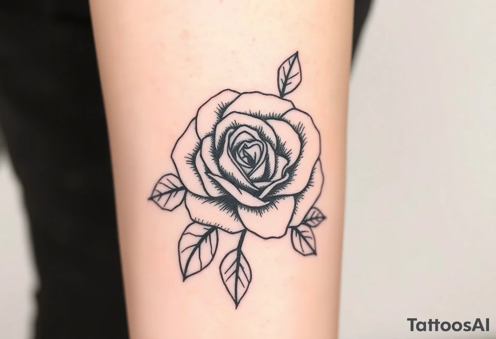 rose tattoo idea