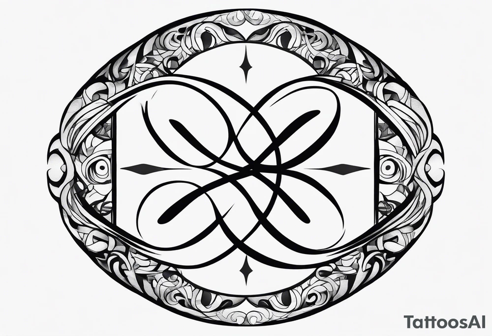 Horizontal, Infinity symbol tattoo idea