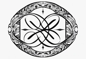 Horizontal, Infinity symbol tattoo idea