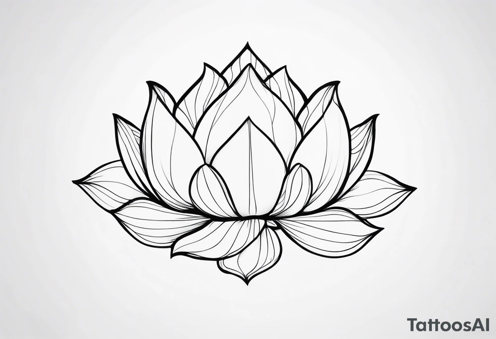 A lotus flower tattoo idea