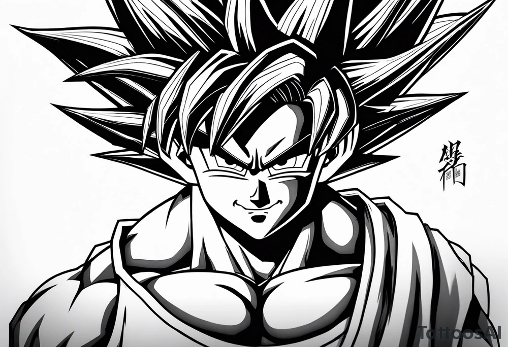 Son goku With wings tattoo idea