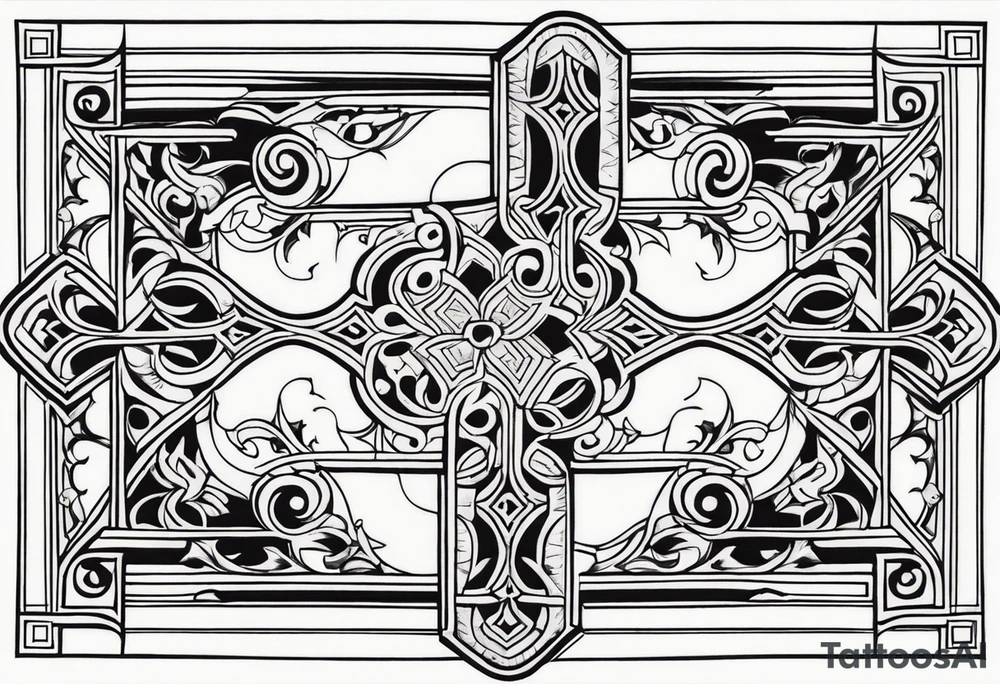 Norwegian cross tattoo idea