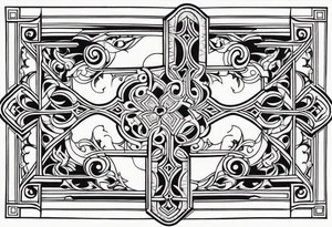 Norwegian cross tattoo idea