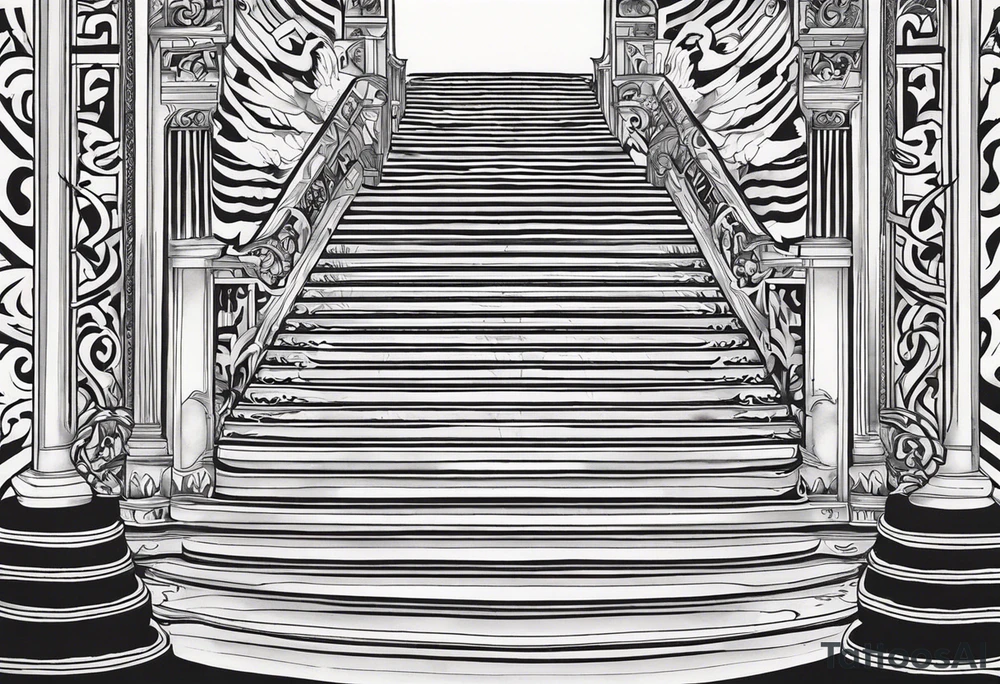 Valhalla stairs tattoo idea