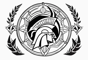 Ancient spartan symbol tattoo tattoo idea