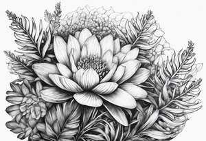 Ocean plant life tattoo idea