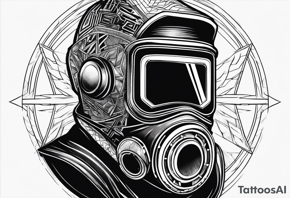 welding mask tattoo idea