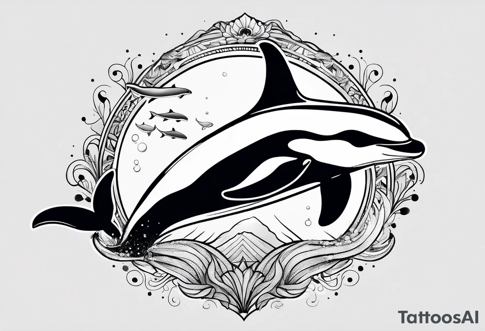 Orca whale tattoo idea