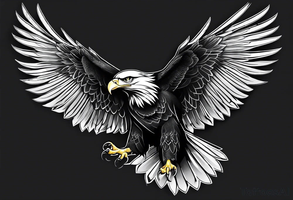 forearm tattoo
eagle just the wing tattoo idea