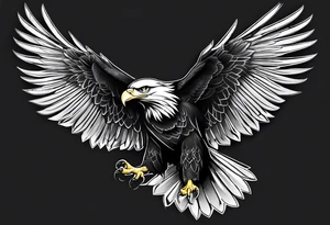 forearm tattoo
eagle just the wing tattoo idea