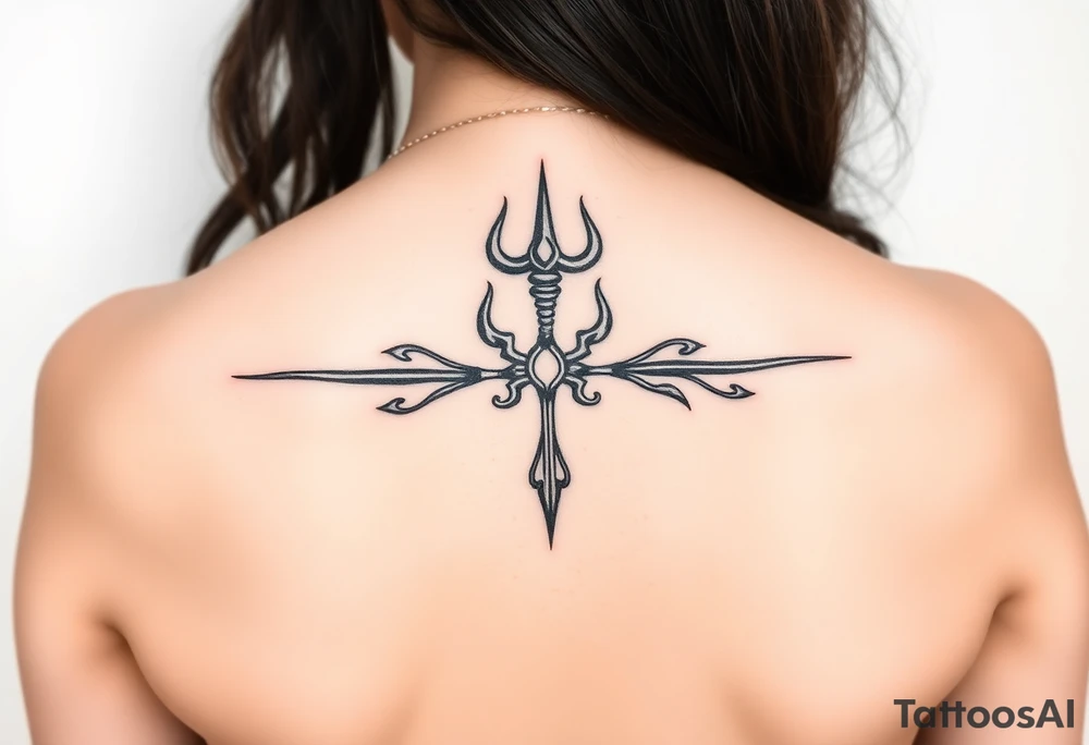 Lord Shiva trishul tattoo idea