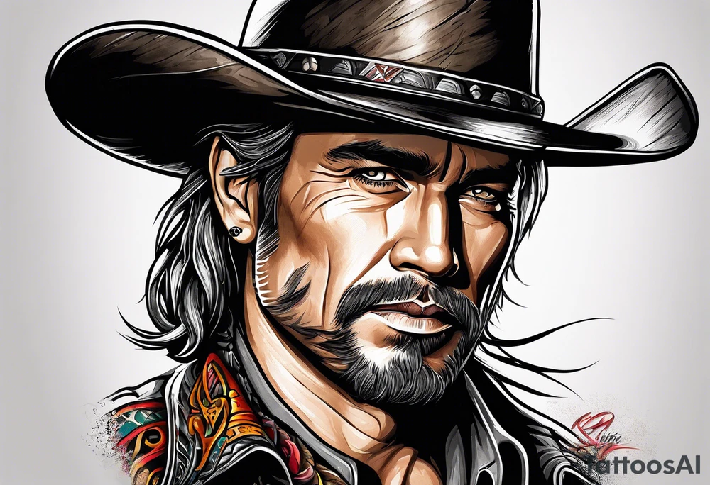 Western movie tattoo idea
