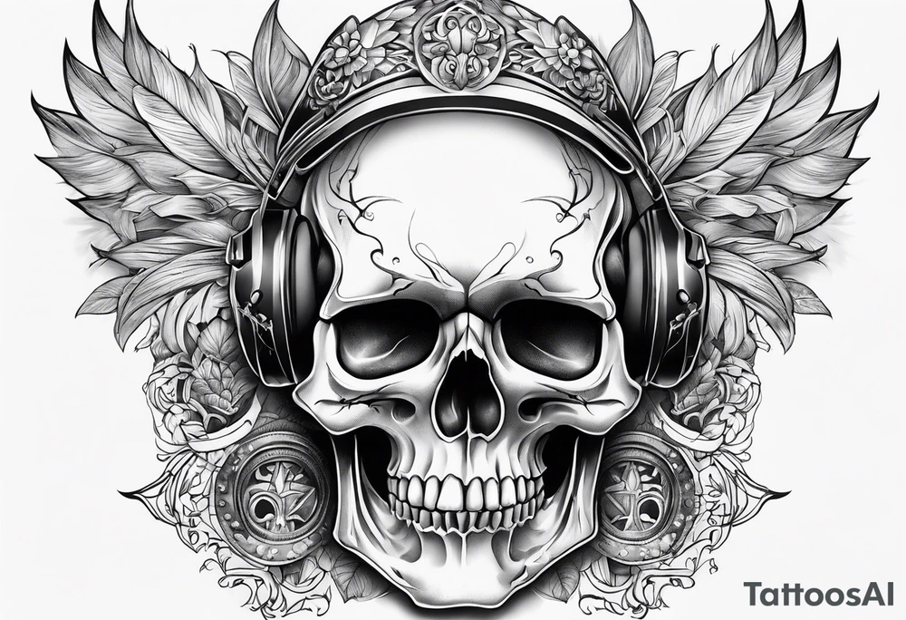 Skull tattoo idea