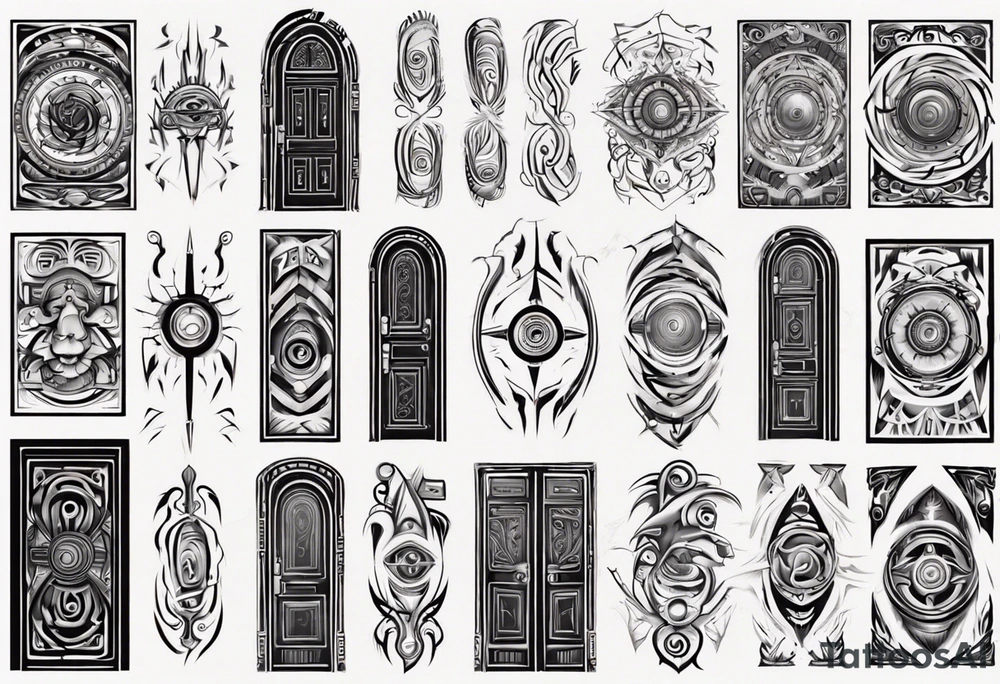 portal door tattoo idea