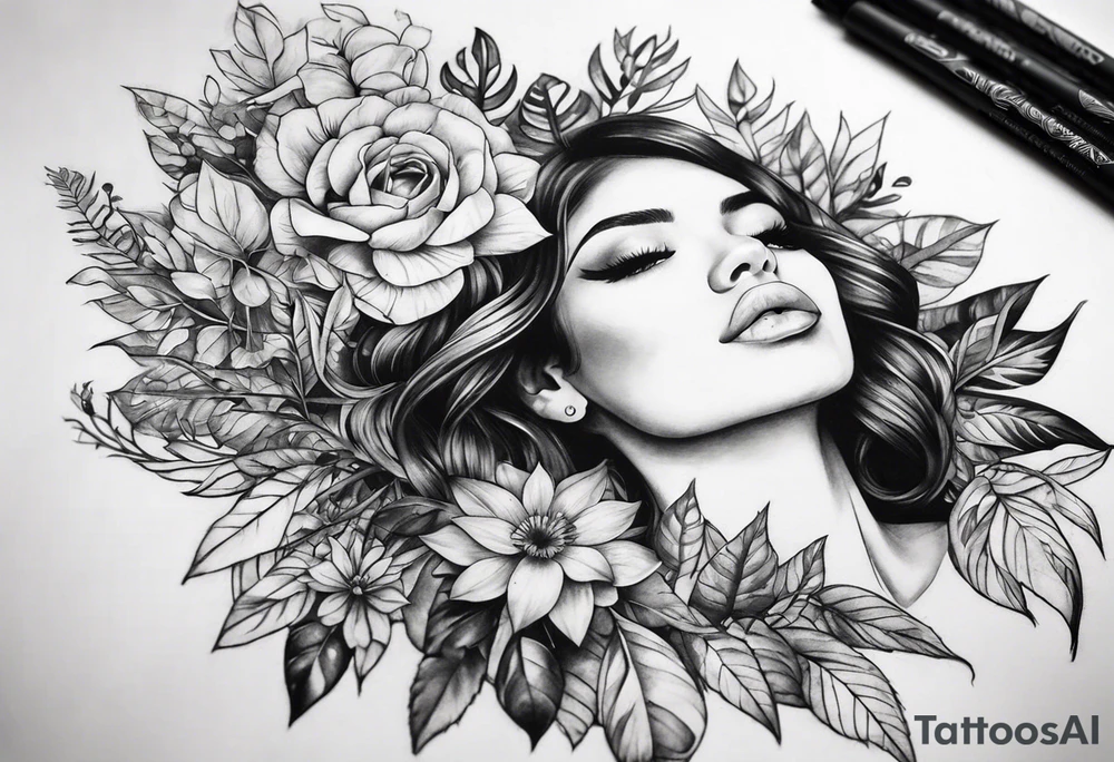 Greenery tattoo tattoo idea
