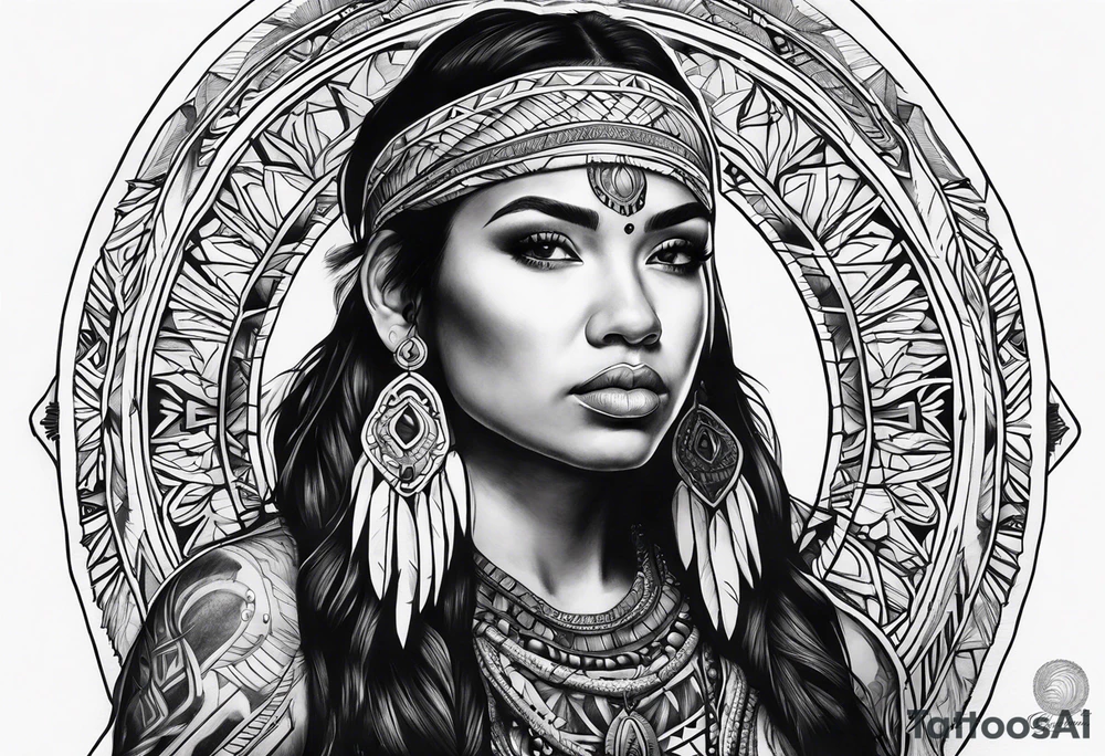 Tohono Oʼodham tattoo idea