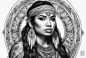 Tohono Oʼodham tattoo idea