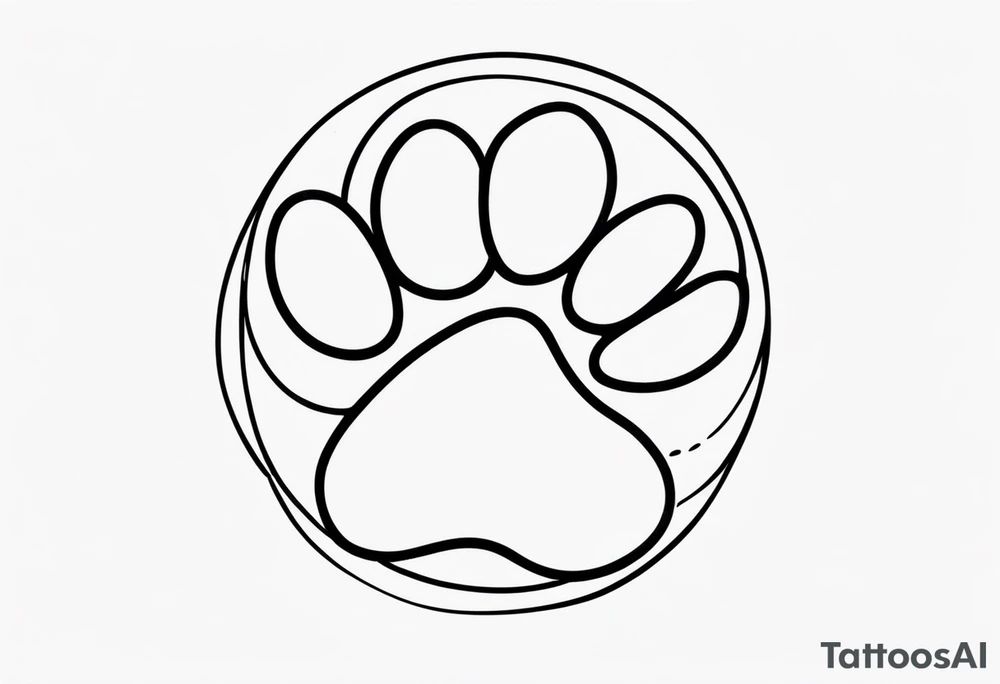 Paw Print tattoo idea