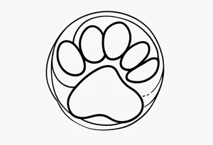 Paw Print tattoo idea