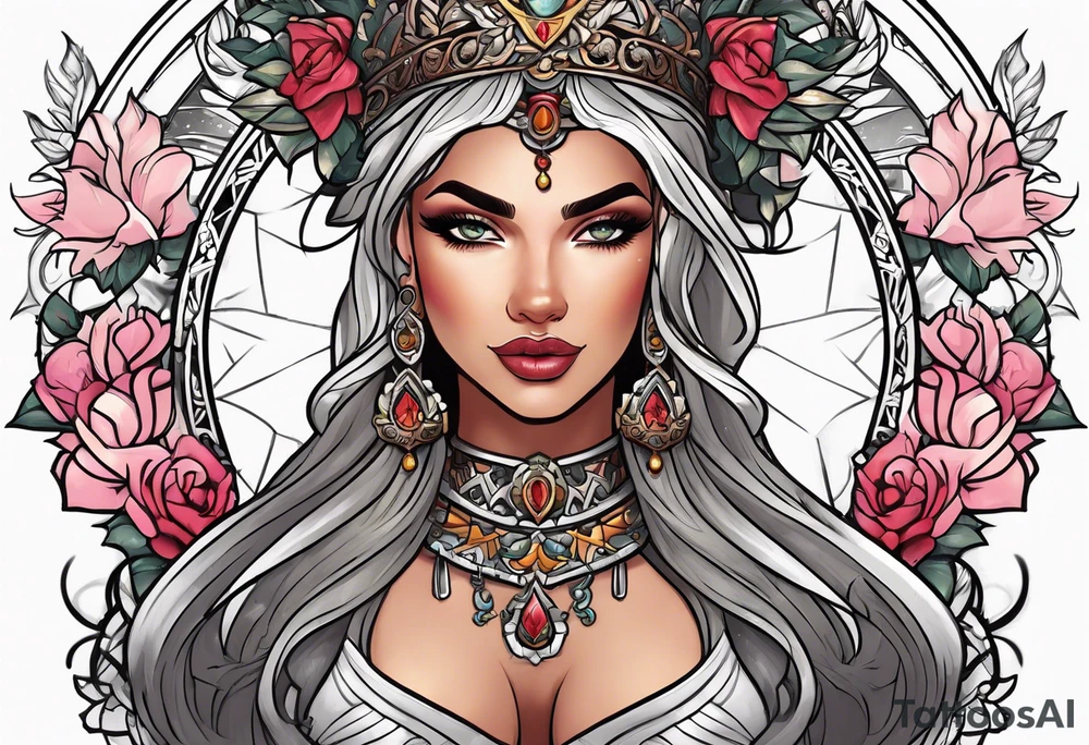 Justicia Goddess . tattoo idea