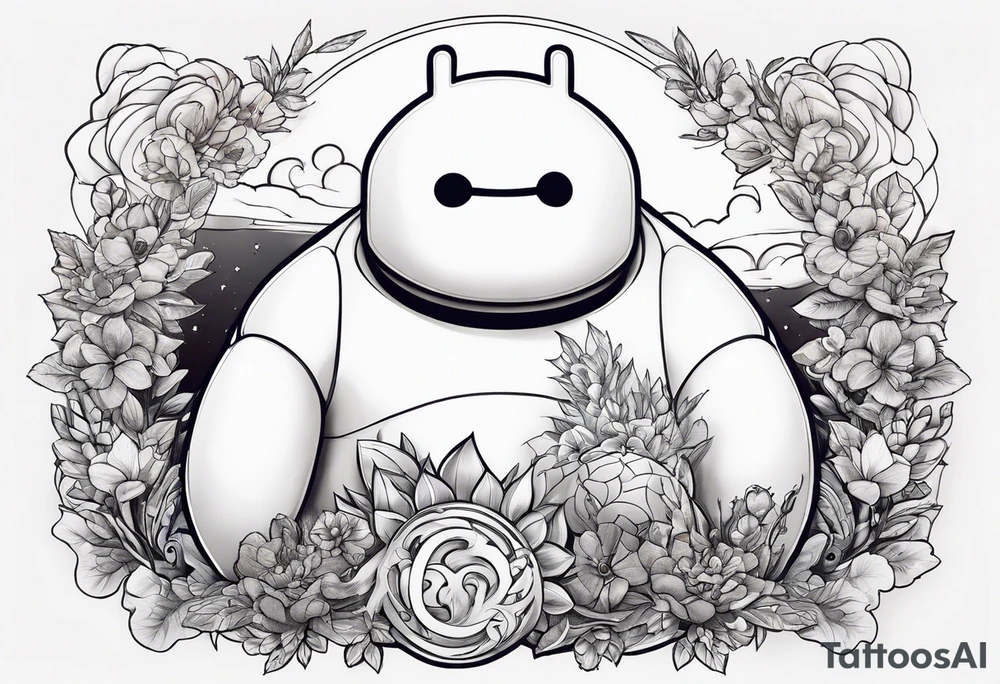 baymax and groot tattoo idea