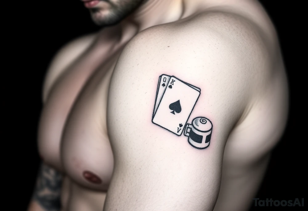 Slot machine and poker tattoo idea