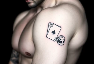 Slot machine and poker tattoo idea