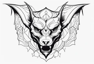 Mysterious Gargoyle tattoo idea