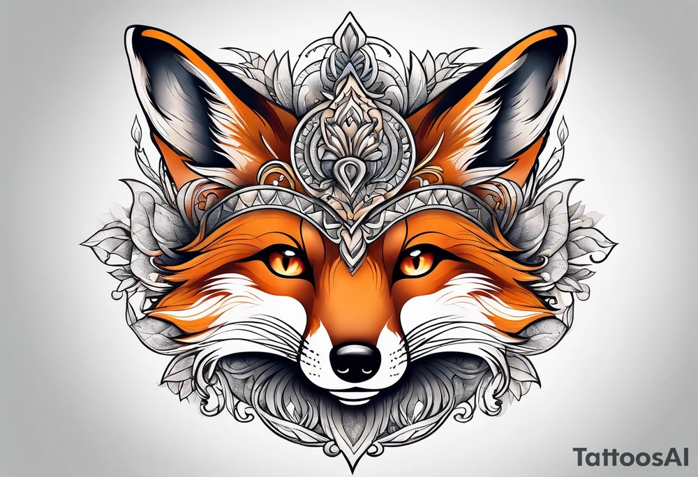 animal fox tattoo idea