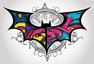 Badass Batman emblem tattoo idea