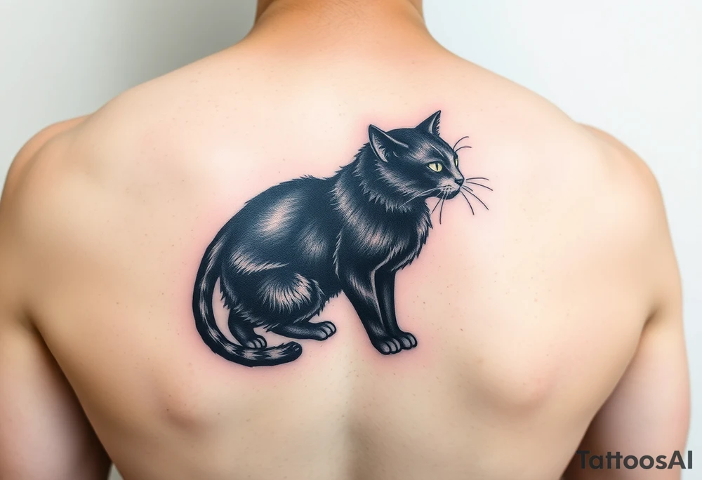 Black Cat tattoo idea